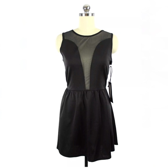 NWT For Love & Lemons Lulu Sheer Mesh Dress - Picture 4 of 8